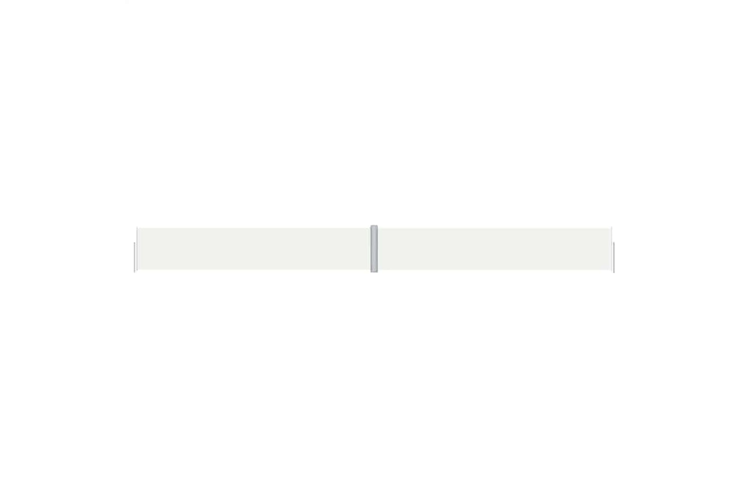 vidaXL 318055 Retractable Side Awning Cream 117x1200cm