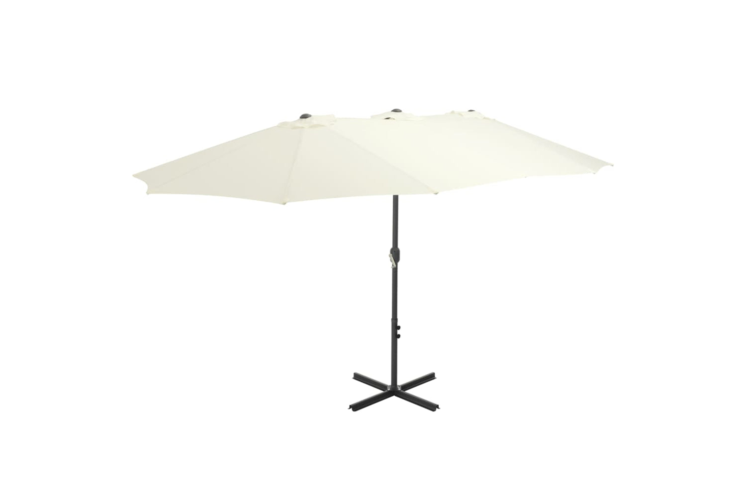 vidaXL 44868 Outdoor Parasol With Aluminium Pole 460x270cm Sand