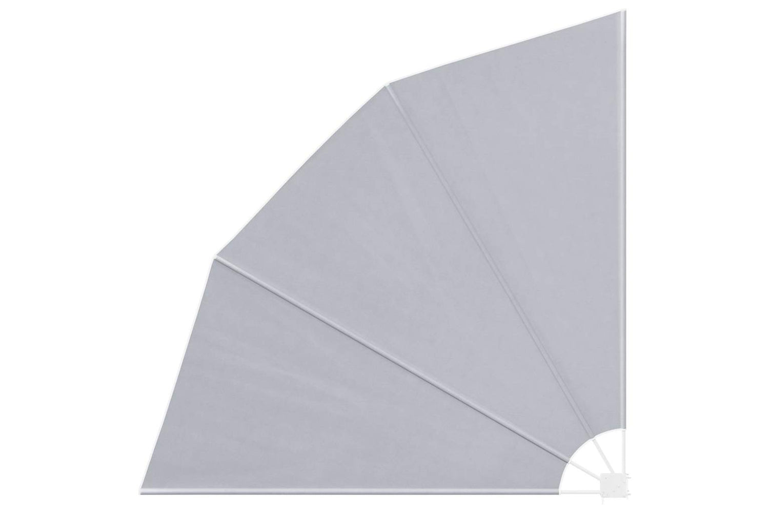 vidaXL 41573 Collapsible Balcony Side Awning Grey 210x210cm