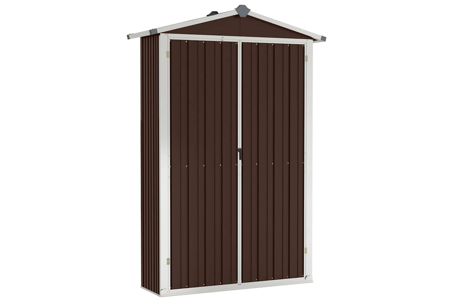 vidaXL 46304 Garden Shed Brown 107.5x46x183cm Galvanised Steel