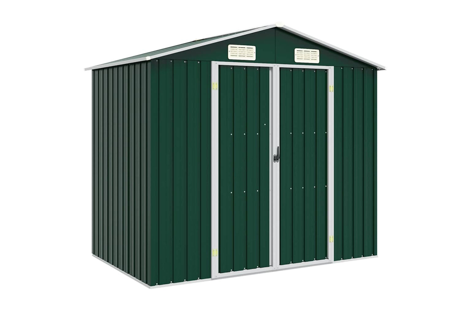 vidaXL 46297 Garden Shed Green 205x129x183cm Galvanised Steel