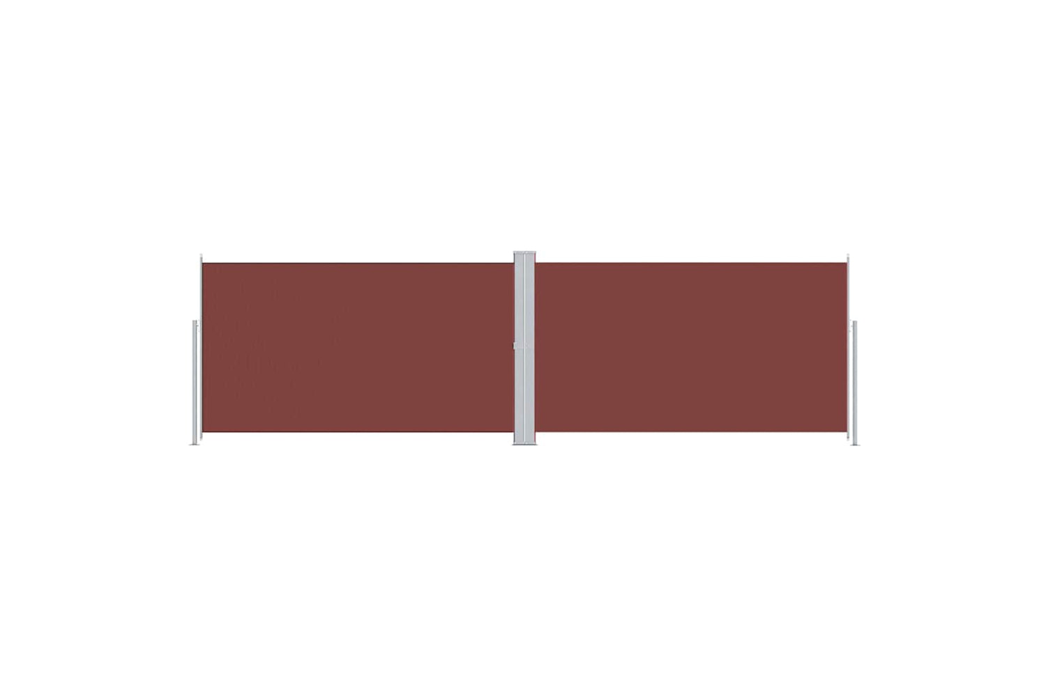 vidaXL 318003 Retractable Side Awning Brown 180x600cm