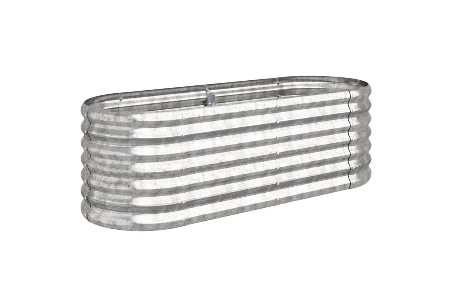vidaXL 318867 Garden Raised Bed Powder-coated Steel 114x40x36cm Silver