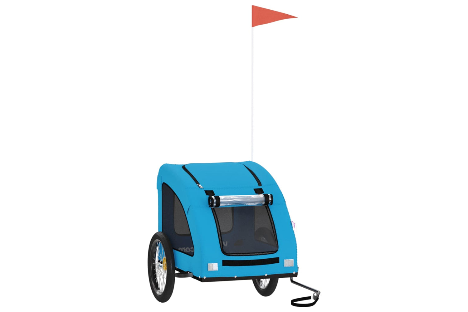 Vidaxl 93967 Pet Bike Trailer Blue Oxford Fabric And Iron