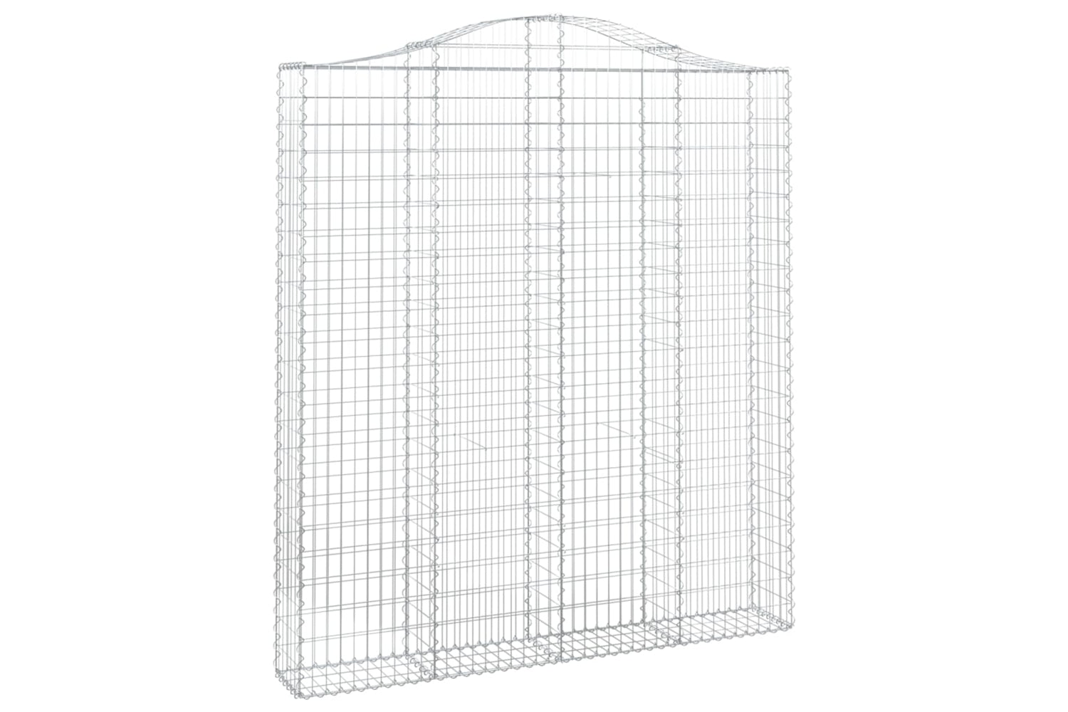 vidaXL 153391 Arched Gabion Basket 200x30x220/240cm Galvanised Iron