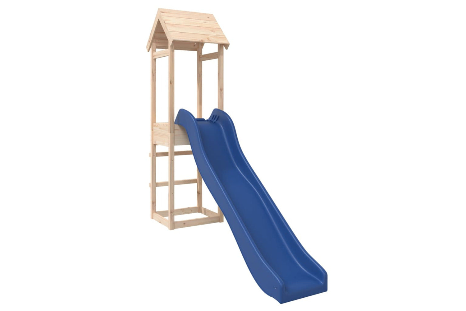 Vidaxl 3155852 Playhouse With Slide Solid Wood Pine-2