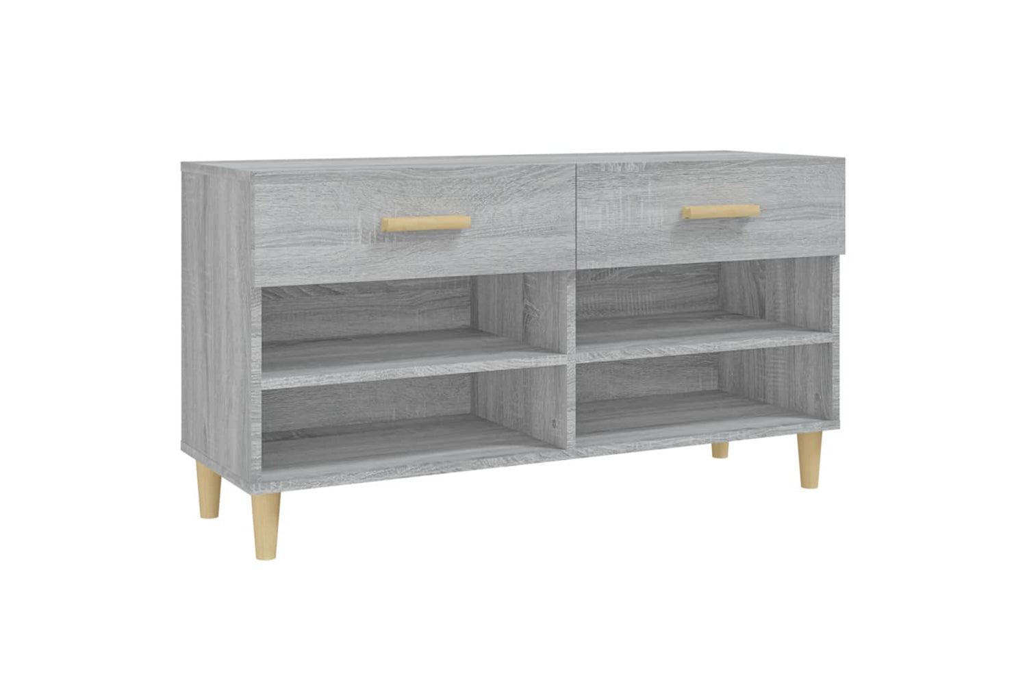 vidaXL 817568 Shoe Cabinet Grey Sonoma 102x35x55cm Engineered Wood