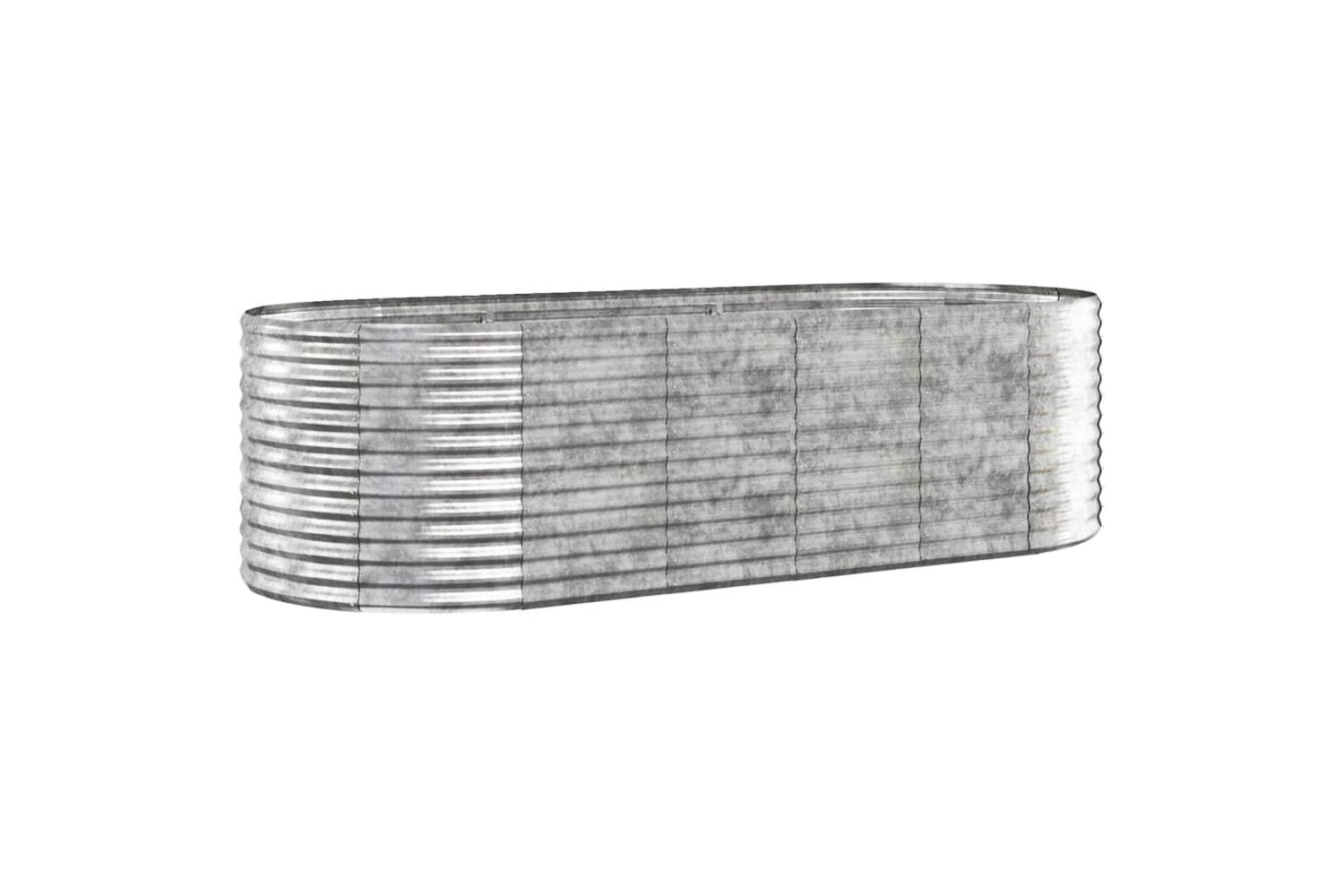 vidaXL 319067 Garden Raised Bed Powder-coated Steel 249x100x68cm Silver