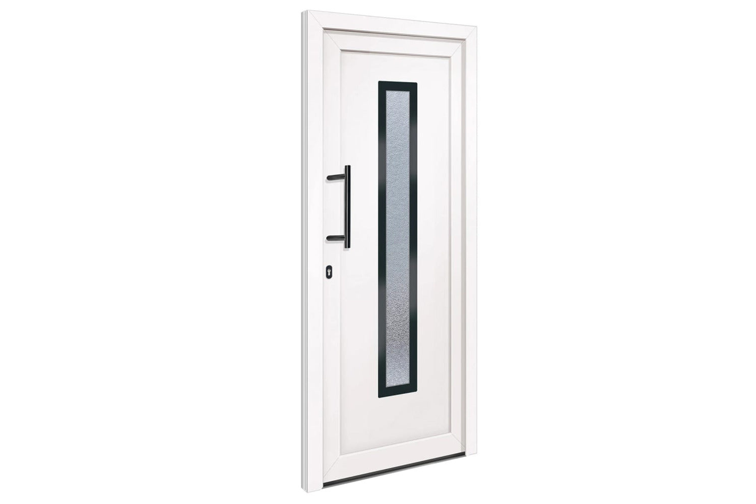 vidaXL 3157077 Front Door White 108x200cm Pvc-2