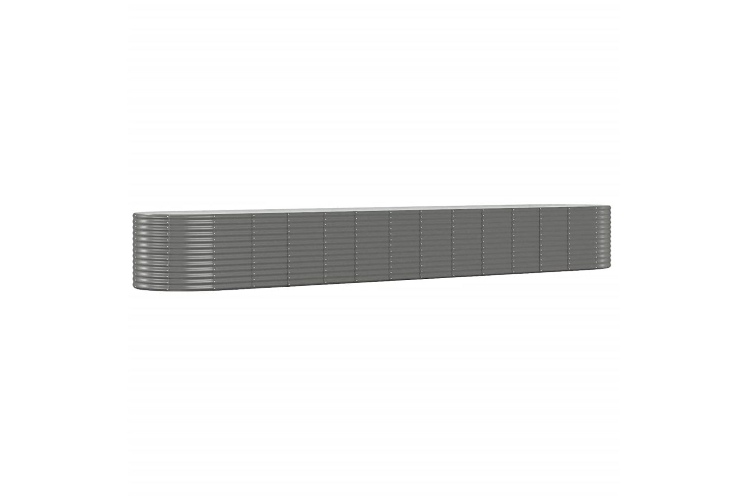 vidaXL 319084 Garden Raised Bed Grey 554x100x68cm Powder-coated Steel