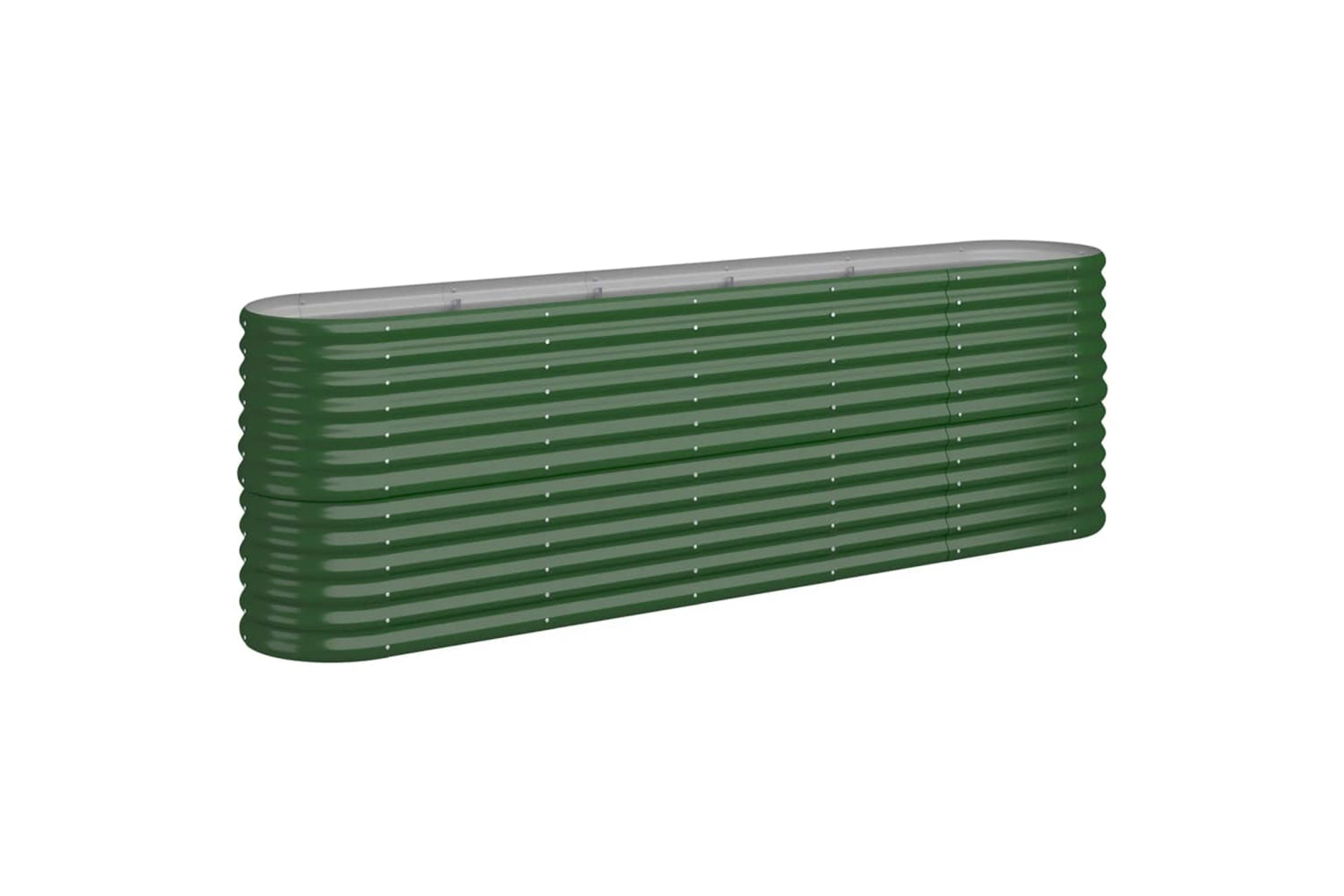 vidaXL 318898 Garden Raised Bed Powder-coated Steel 224x40x68cm Green