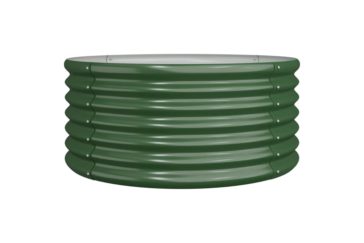 vidaXL 318853 Garden Planter Powder-coated Steel 80x80x36cm Green