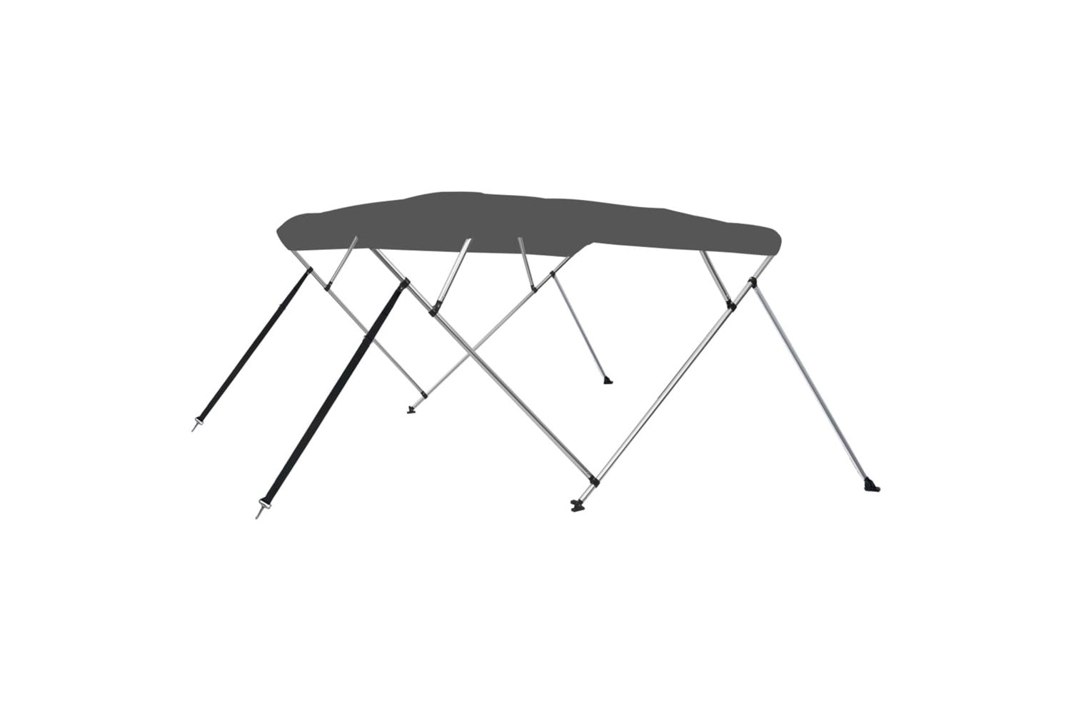 vidaXL 93138 4 Bow Bimini Top Anthracite 243x196x137cm-2