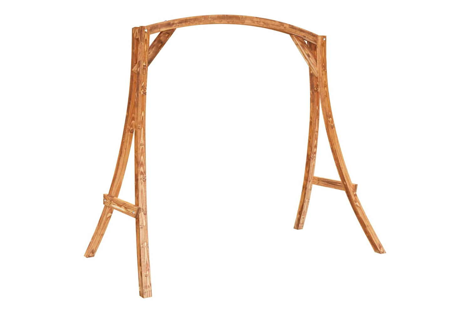 Vidaxl 313934 Swing Frame Solid Bent Wood With Teak Finish