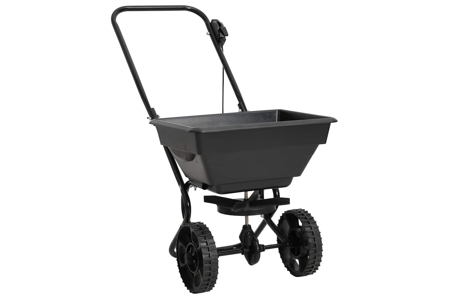 vidaXL 142965 Walk Behind Salt Spreader Pvc And Steel 92x46x70cm 15 L