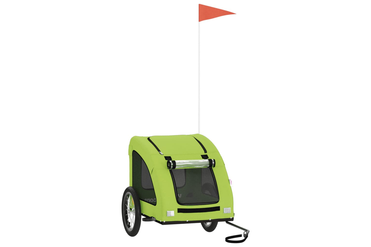 Vidaxl 93962 Pet Bike Trailer Green Oxford Fabric And Iron