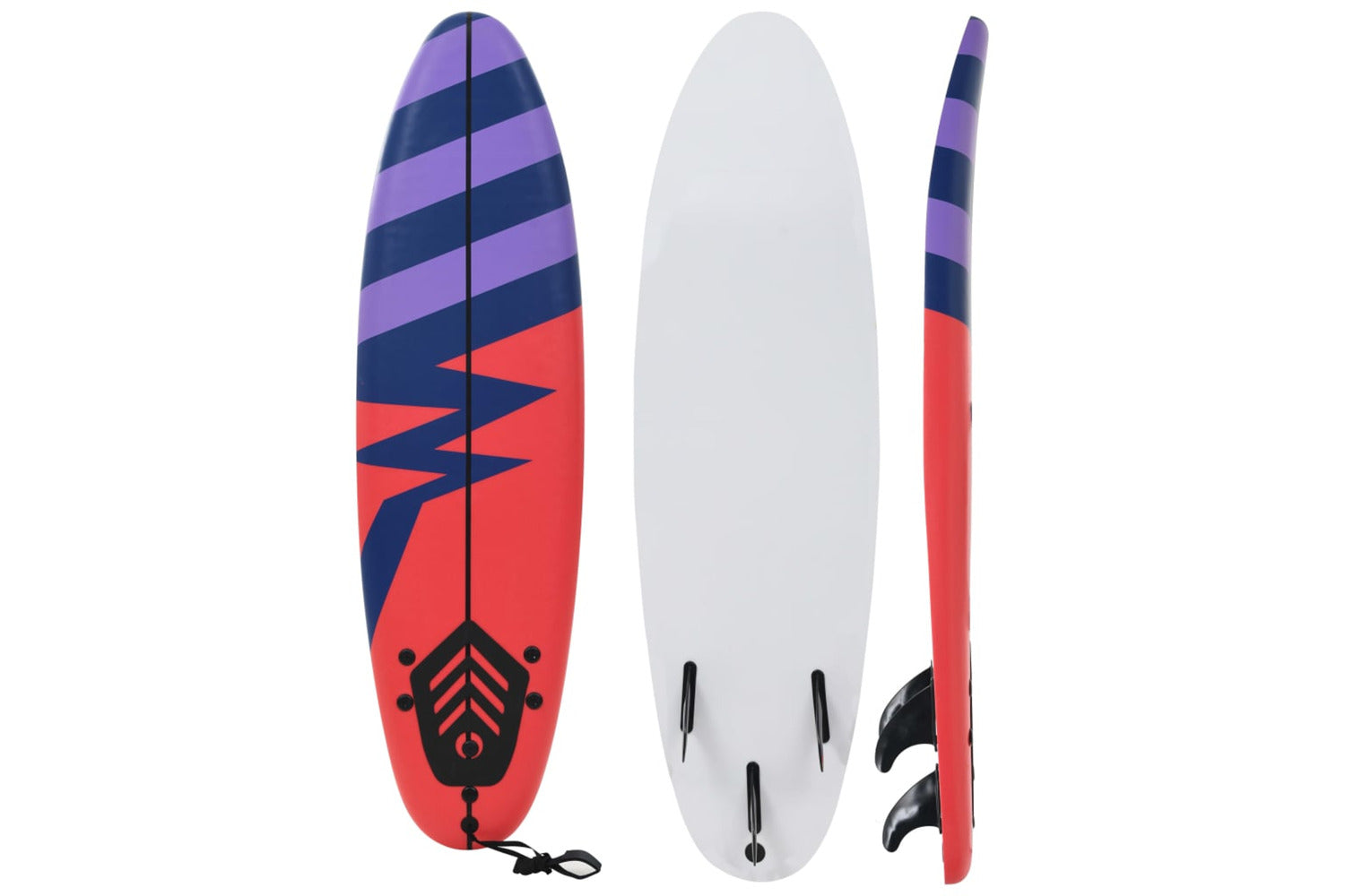 vidaXL 91688 Surfboard 170cm Stripe-2