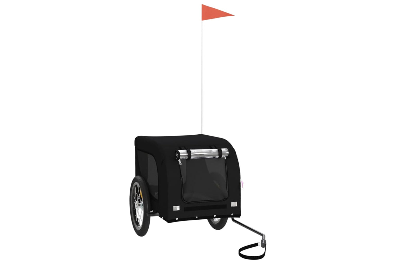 Vidaxl 94003 Pet Bike Trailer Black Oxford Fabric And Iron