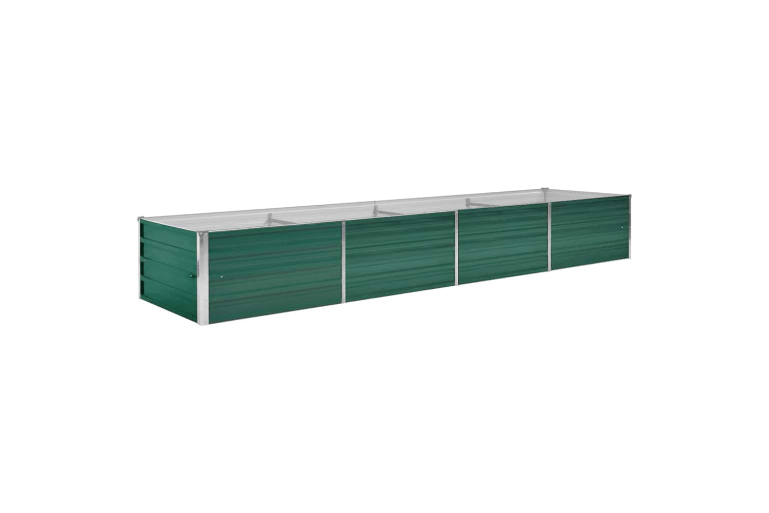 vidaXL 44847 Garden Raised Bed Galvanised Steel 320x80x45cm Green