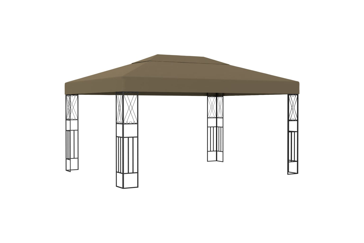 Vidaxl 312270 Gazebo 3x4 M Taupe Fabric