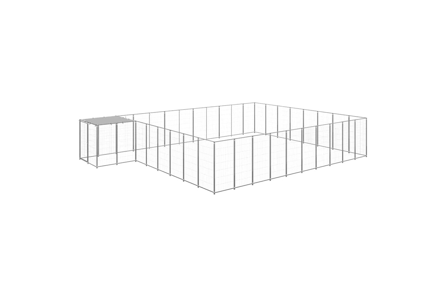 Vidaxl 3082235 Dog Kennel Silver 25.41 M2 Steel