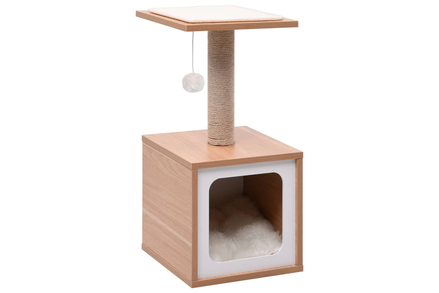 vidaXL 170931 Cat Tree With Sisal Scratching Mat 62cm