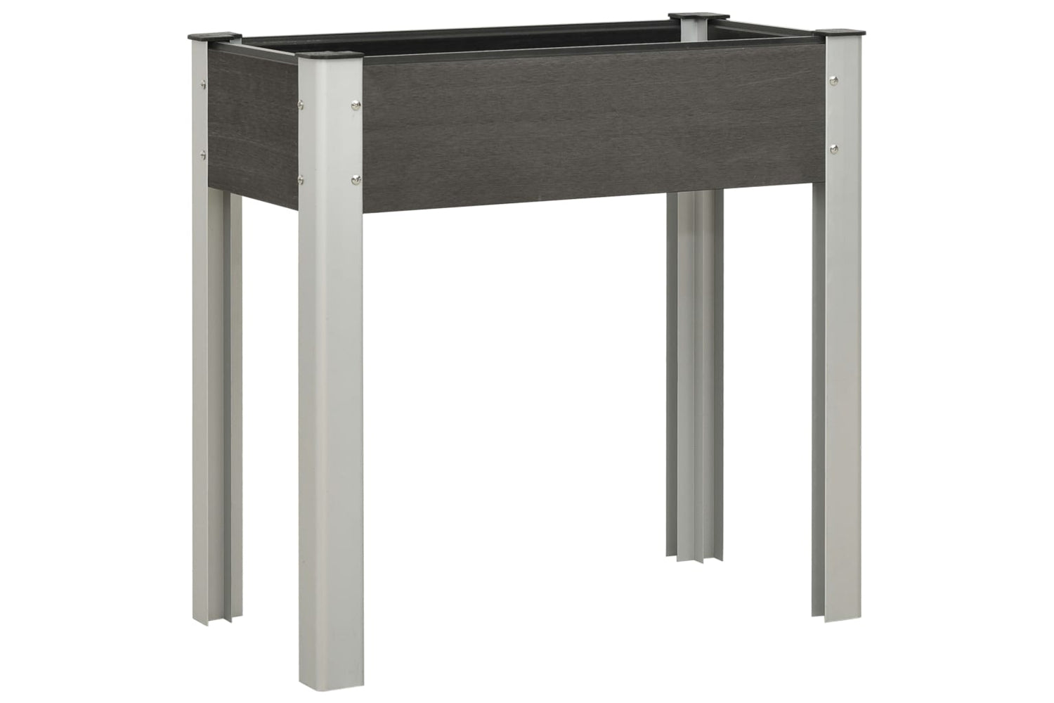 vidaXL 149010 Garden Raised Bed 75x40x75cm Wpc Grey
