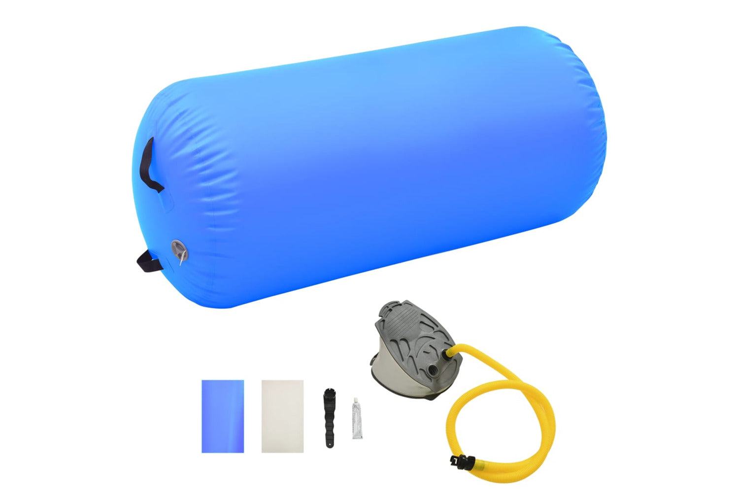 vidaXL 92720 Inflatable Gymnastic Roll With Pump 120x90cm Pvc Blue-2