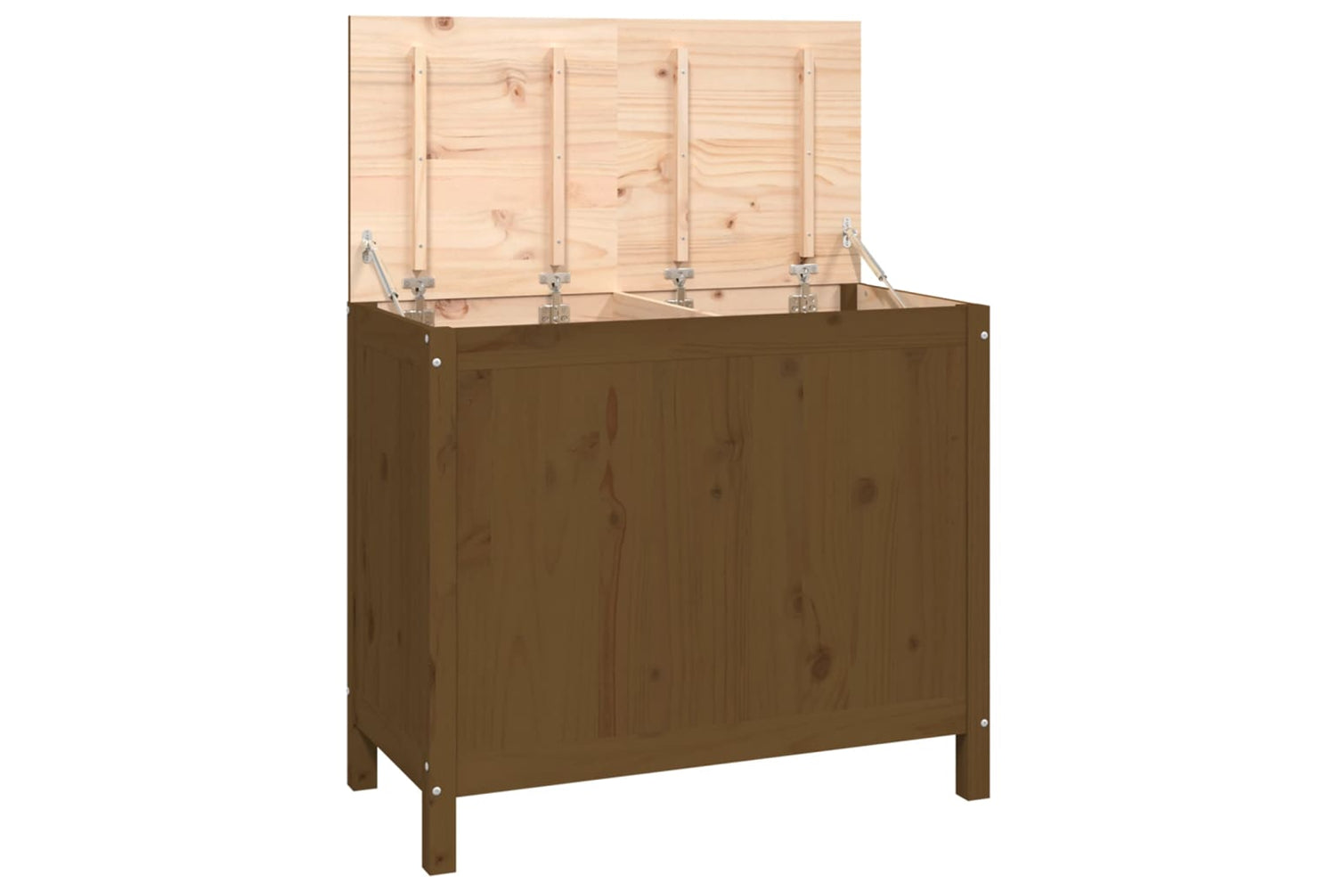 vidaXL 823582 Laundry Box Honey Brown 88.5x44x76cm Solid Wood Pine
