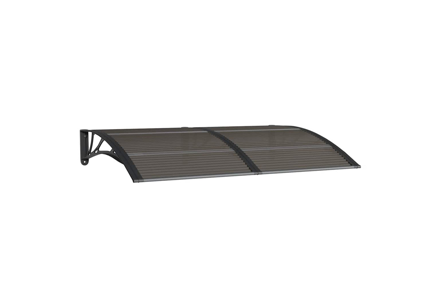 vidaXL Door Canopy Black 150x100cm Polycarbonate