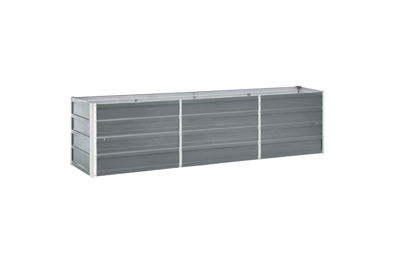vidaXL 47044 Garden Raised Bed Galvanised Steel 240x40x45cm Grey