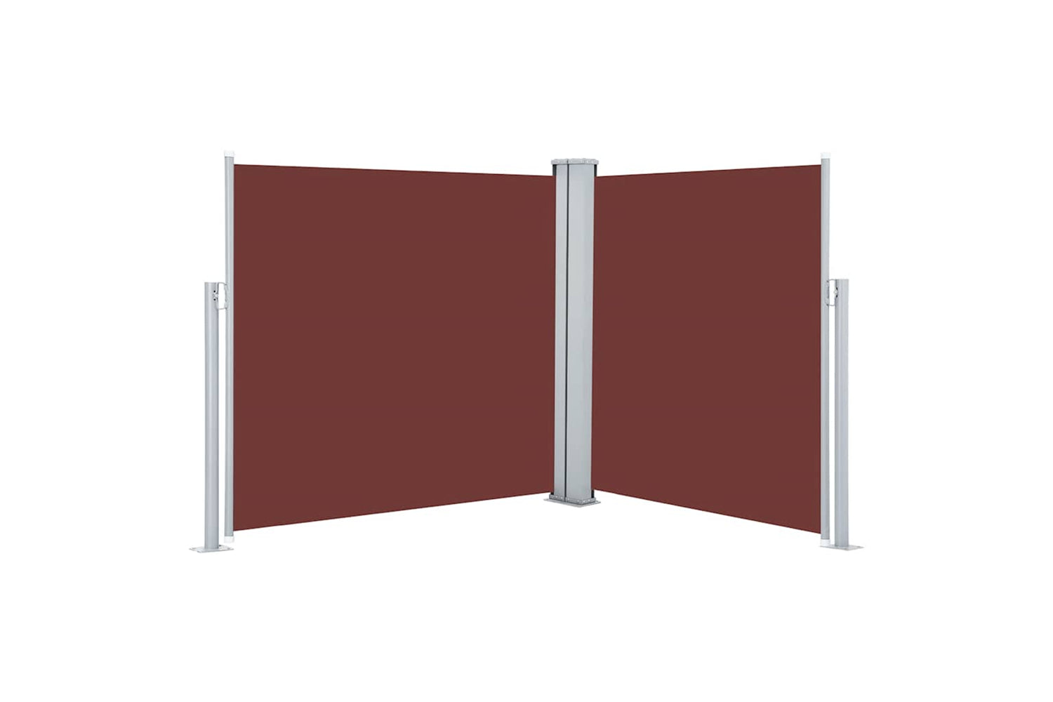 vidaXL 48451 Retractable Side Awning Brown 120x600cm