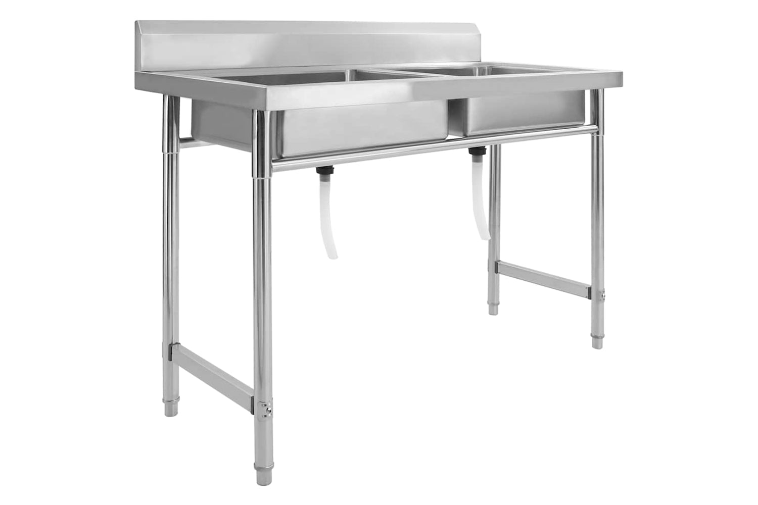 Vidaxl 144291 Kitchen Sink Double Basin Stainless Steel