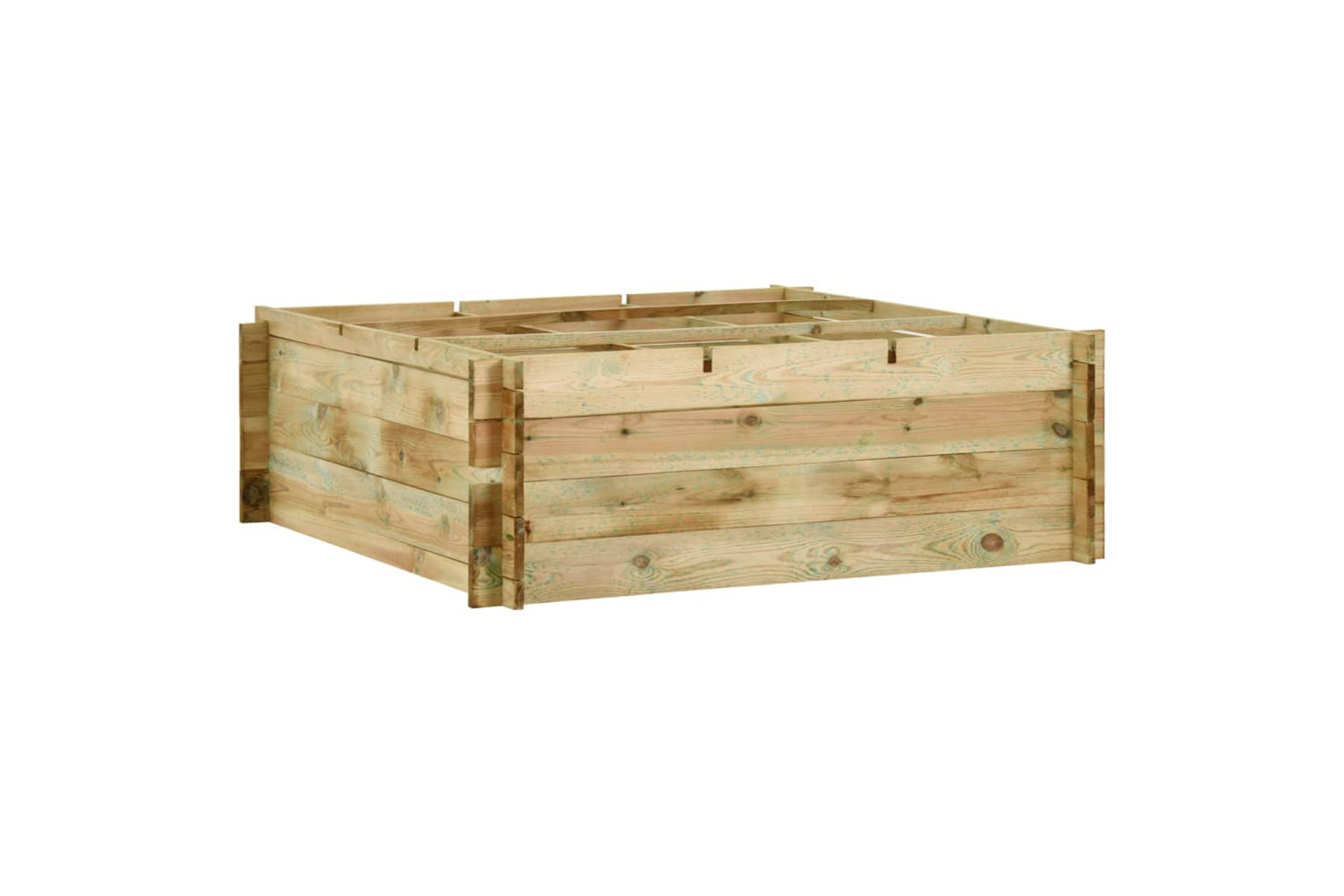 vidaXL 43346 Garden Raised Vegetable Bed Impregnated Pinewood 120x120x40cm