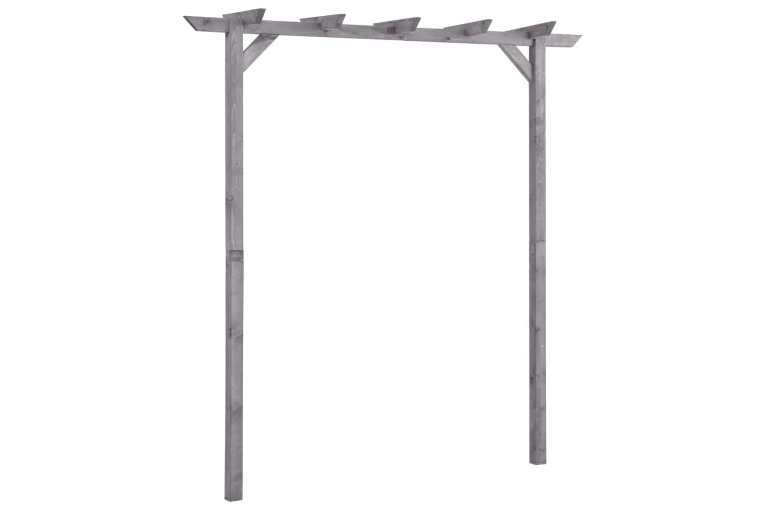 vidaXL 313567 Garden Pergola Grey 200x40x205cm Impregnated Pinewood
