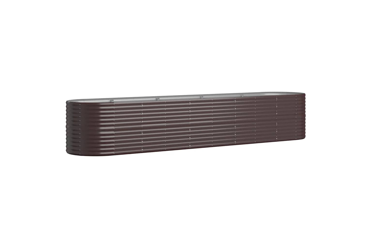 vidaXL 318965 Garden Raised Bed Powder-coated Steel 368x80x68cm Brown