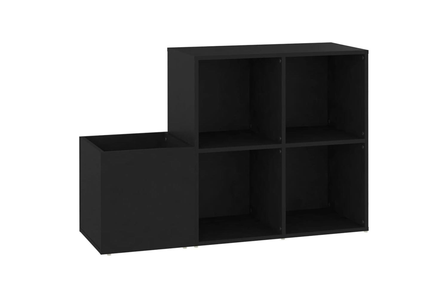 vidaXL 808252 Hall Shoe Cabinet Black 105x35.5x70cm Engineered Wood