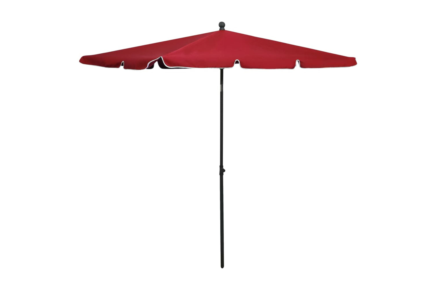 vidaXL 315547 Garden Parasol With Pole 210x140cm Bordeaux Red
