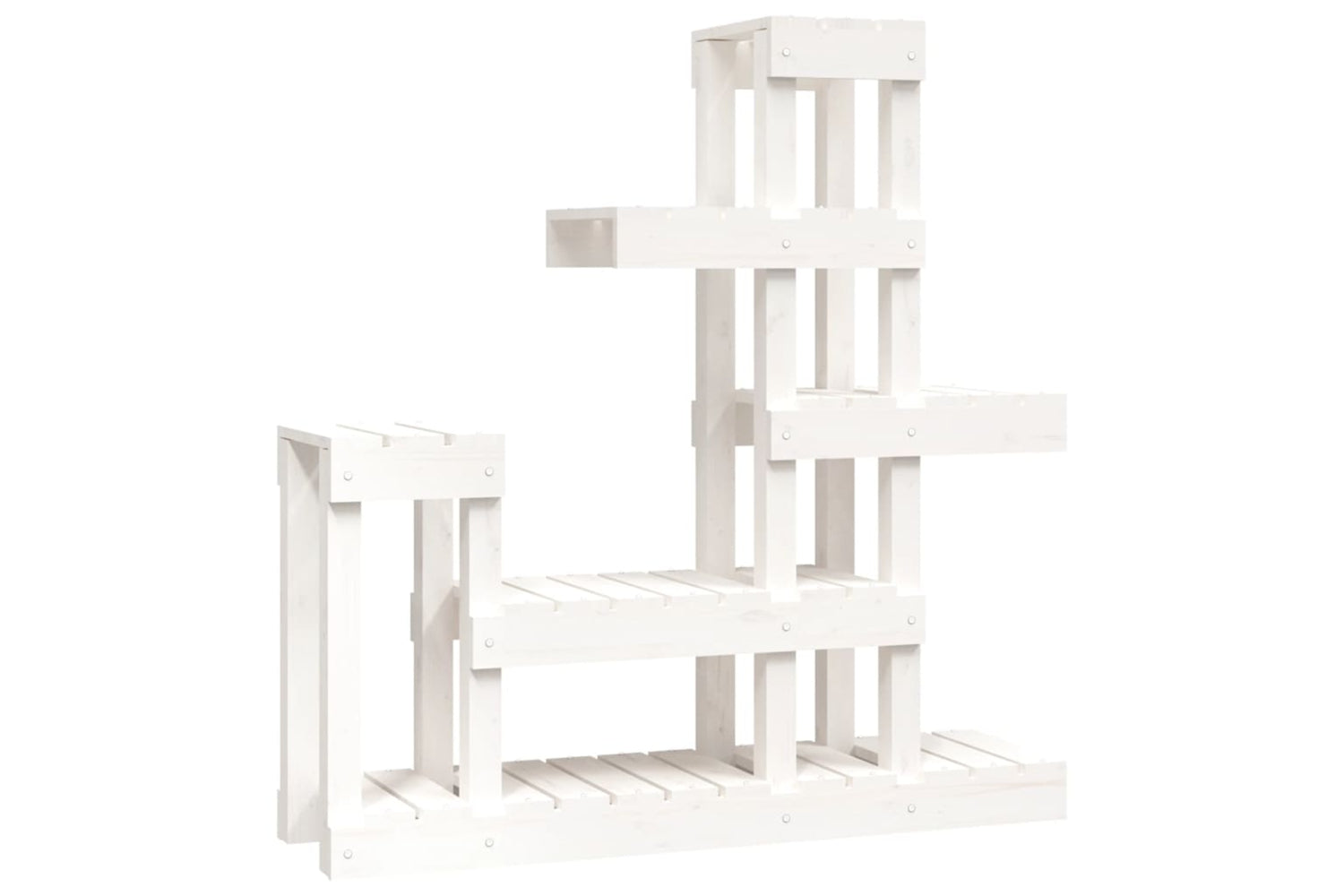vidaXL 822103 Plant Stand White 92x25x97cm Solid Wood Pine