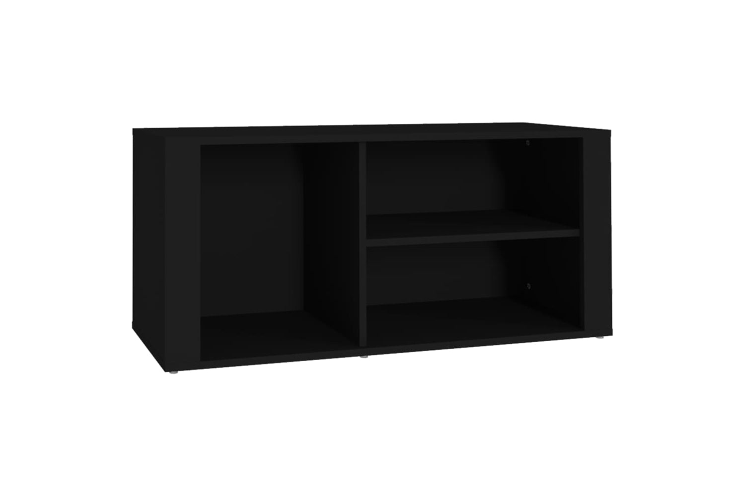 vidaXL 816921 Shoe Cabinet Black 100x35x45cm Engineered Wood