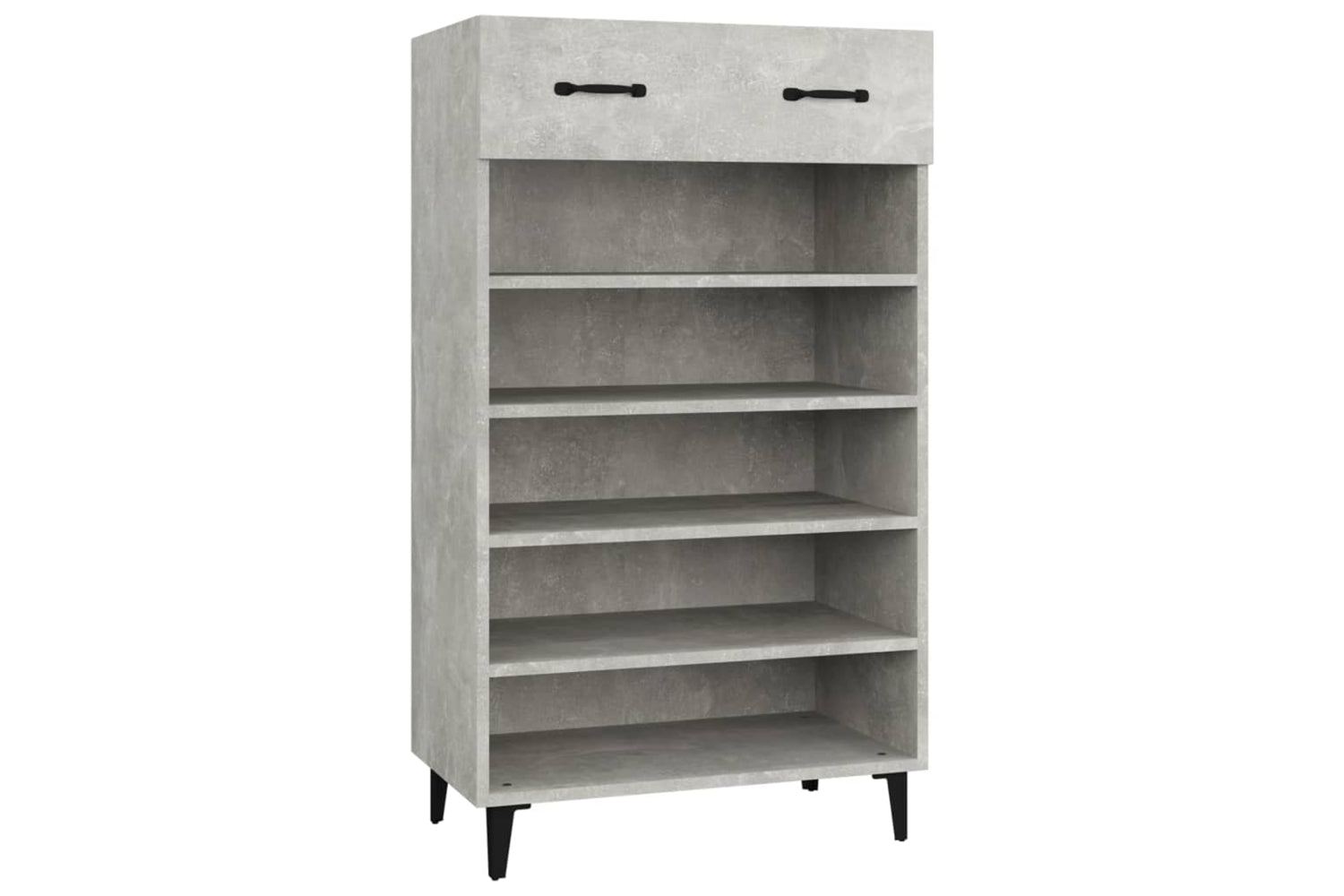 vidaXL 812793 Shoe Cabinet Concrete Grey 60x35x105cm Engineered Wood