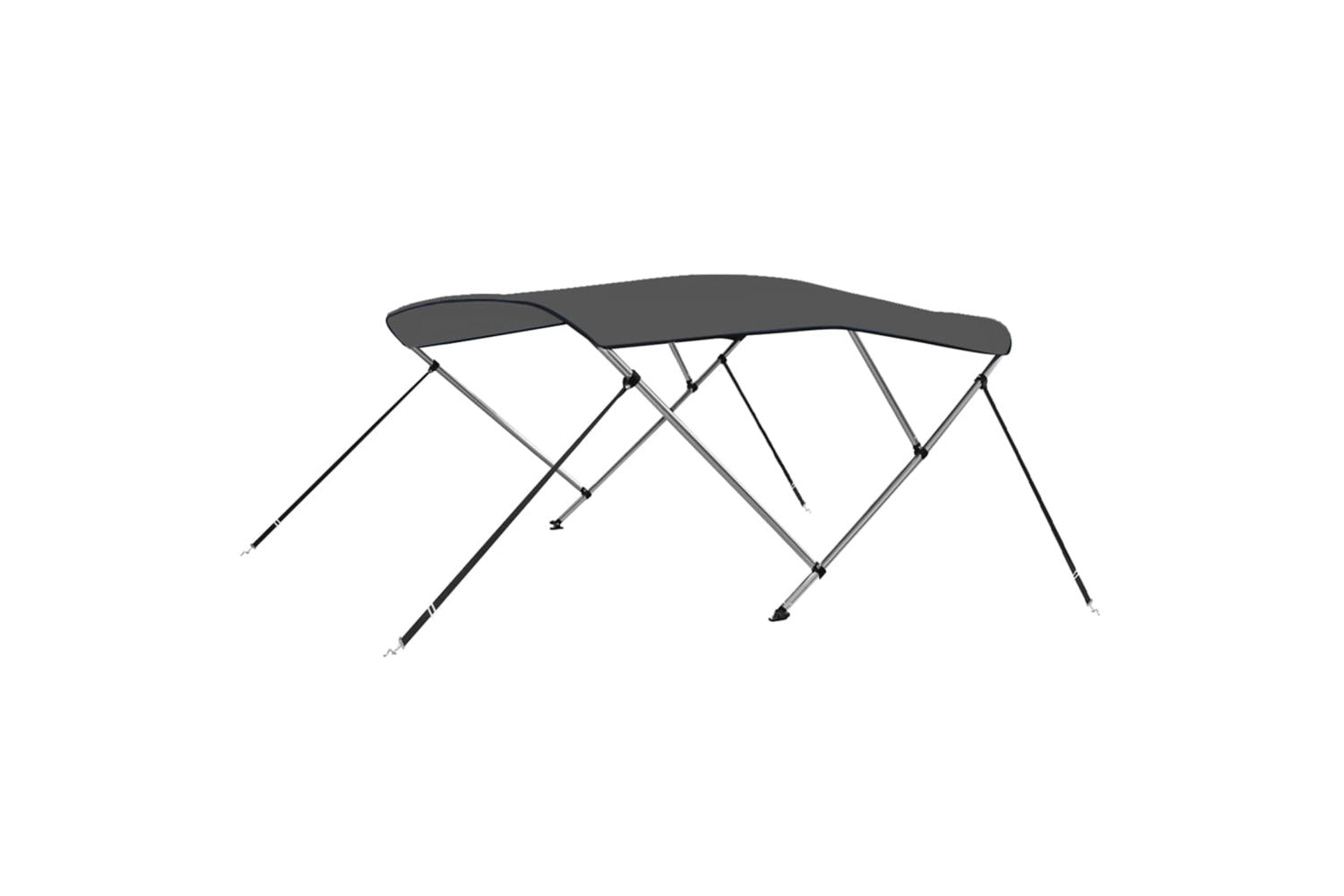 vidaXL 93133 3 Bow Bimini Top Anthracite 183x140x137cm-2