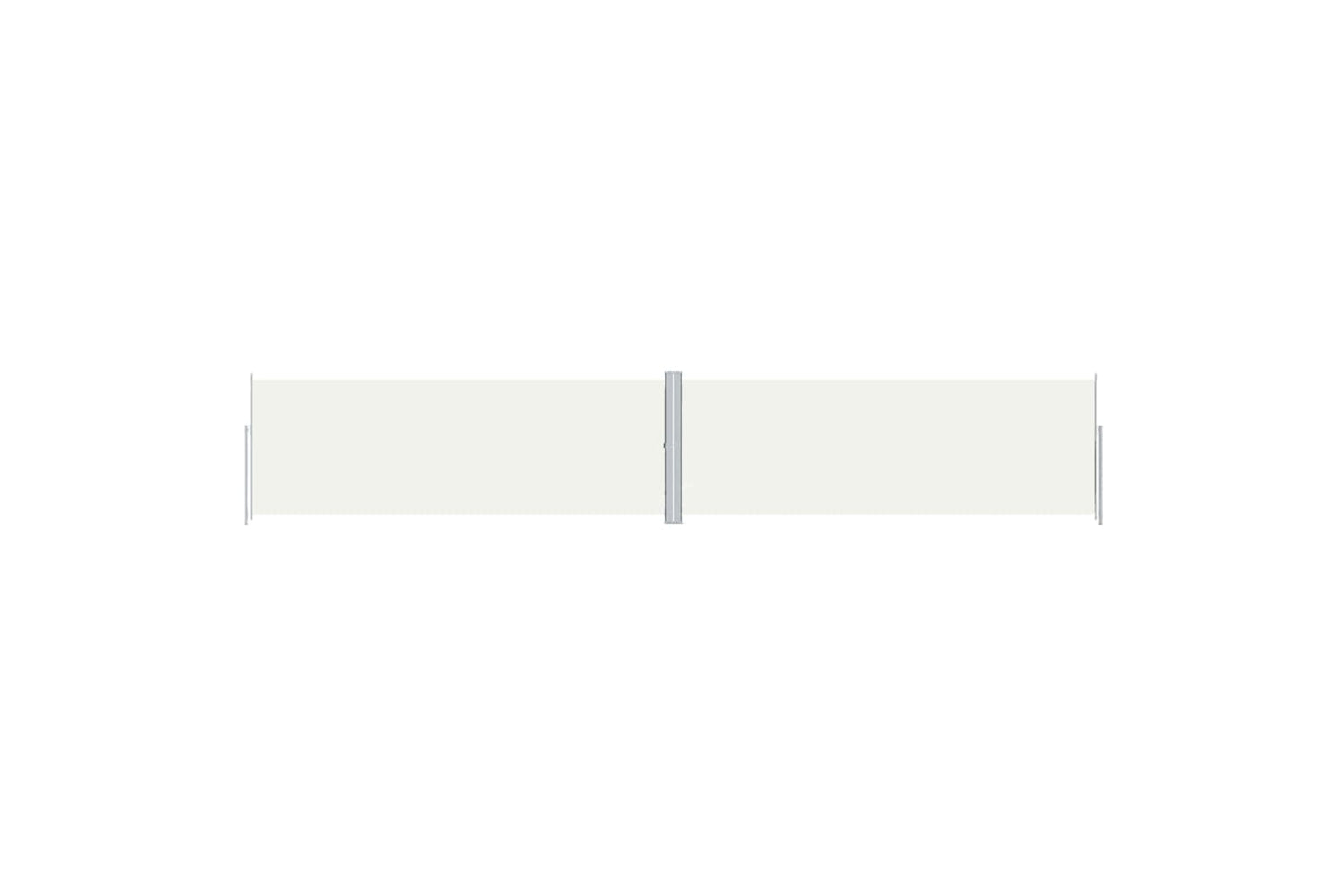 vidaXL 318037 Retractable Side Awning Cream 180x1000cm
