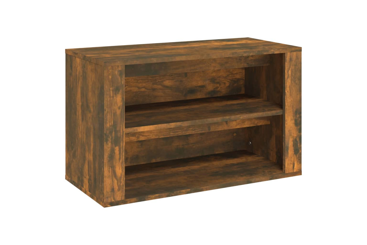 vidaXL 816901 Shoe Rack Smoked Oak 75x35x45cm Engineered Wood