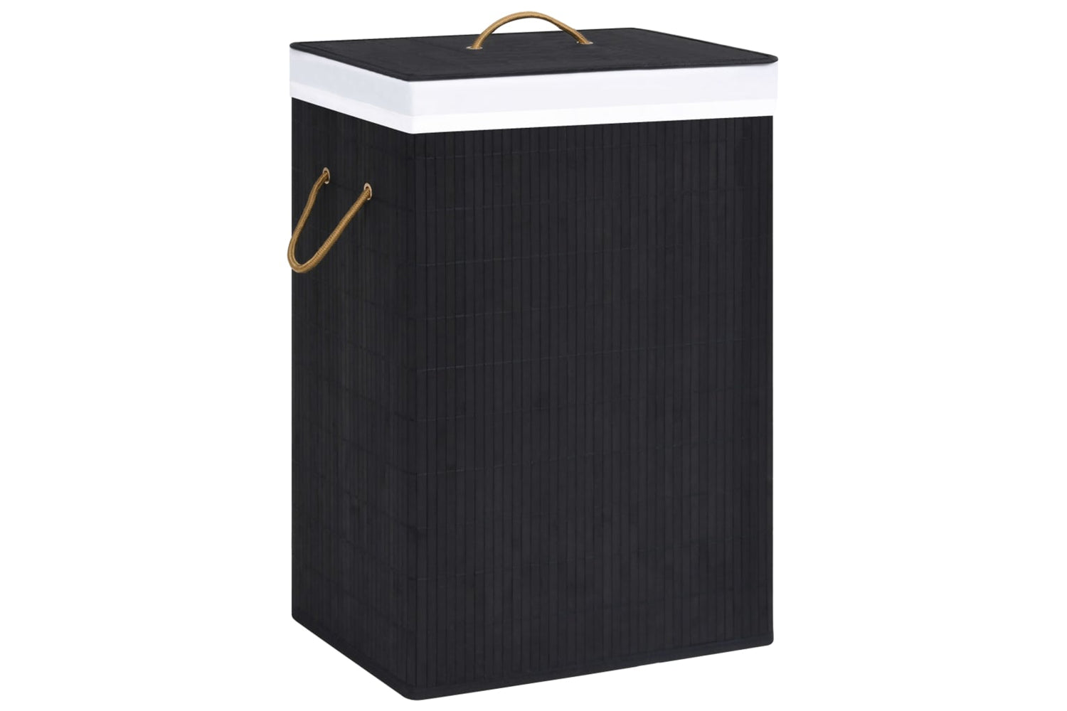 Vidaxl 320757 Bamboo Laundry Basket Black