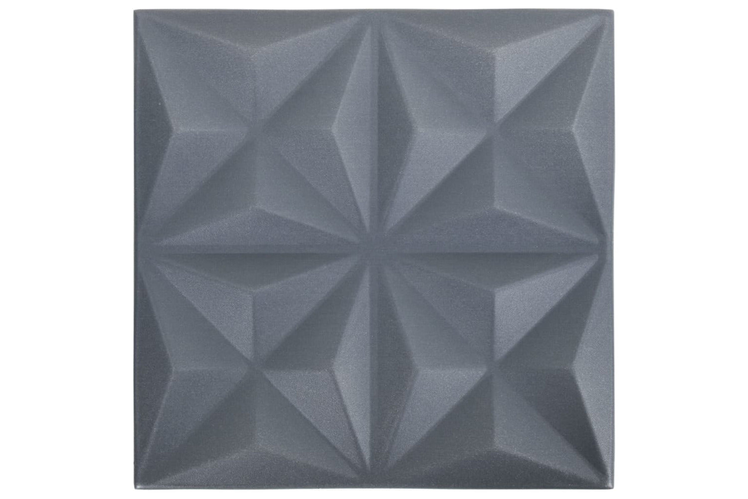 Vidaxl 3d Wall Panels 24 Pcs 50x50 Cm Origami Grey 6 MÂ²-2