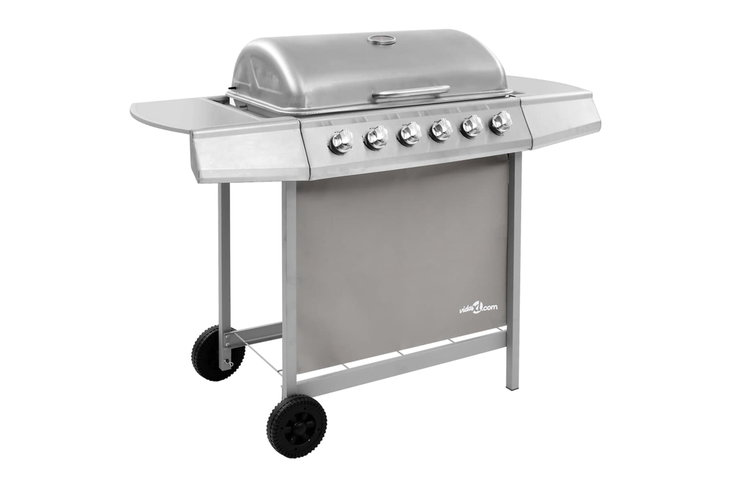 Vidaxl 3053632 Gas Bbq Grill With 6 Burners Silver