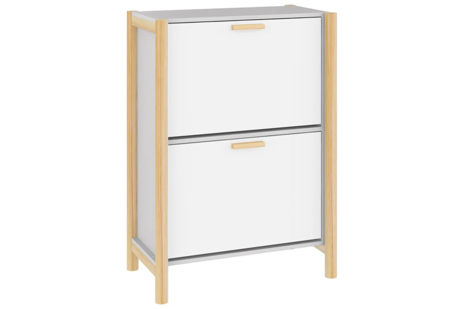 vidaXL 345684 Shoe Cabinet White 57.5x33x80cm Engineered Wood