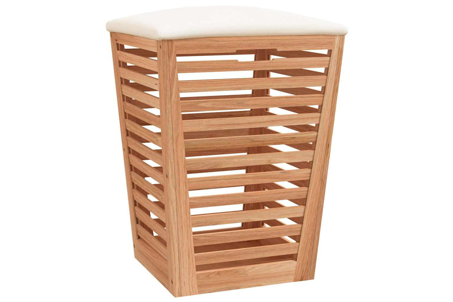 vidaXL 350352 Bathroom Stool 40.5x40.5x56cm Solid Wood Walnut