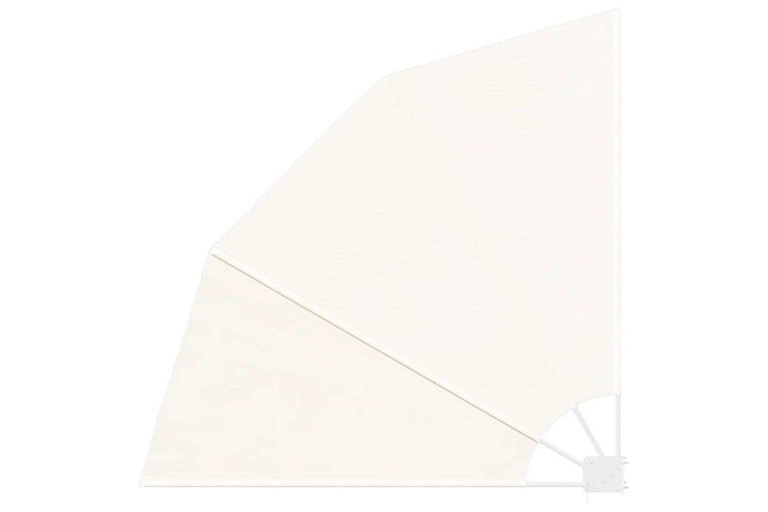 vidaXL 41578 Collapsible Balcony Side Awning Cream 140x140cm